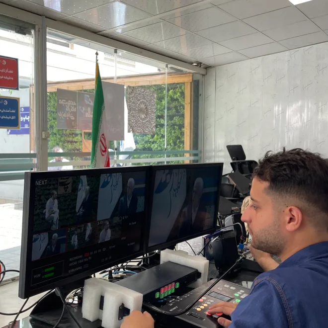 برنامه سازی خارج از استودیو دانشگاه پارس - ترم 8 تولید سیما - استاد محمدعلی رهبر